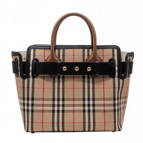 burberry the mini vintage check triple stud belt bag